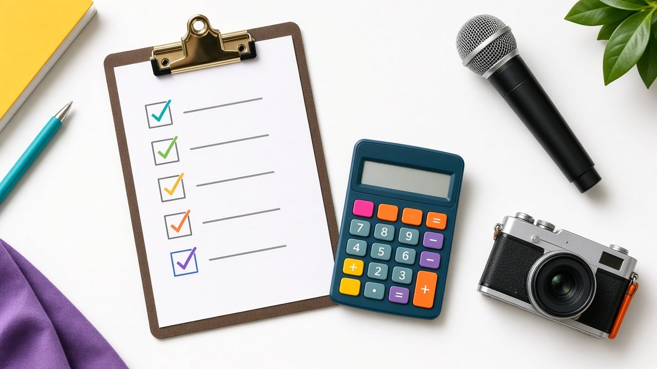 Checklist báo giá dịch vụ cho creator