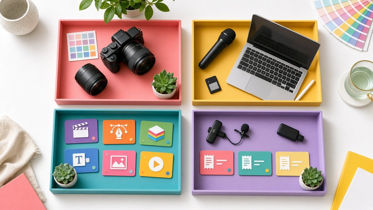 Phân loại chi phí thiết bị, phần mềm và chứng từ của creator