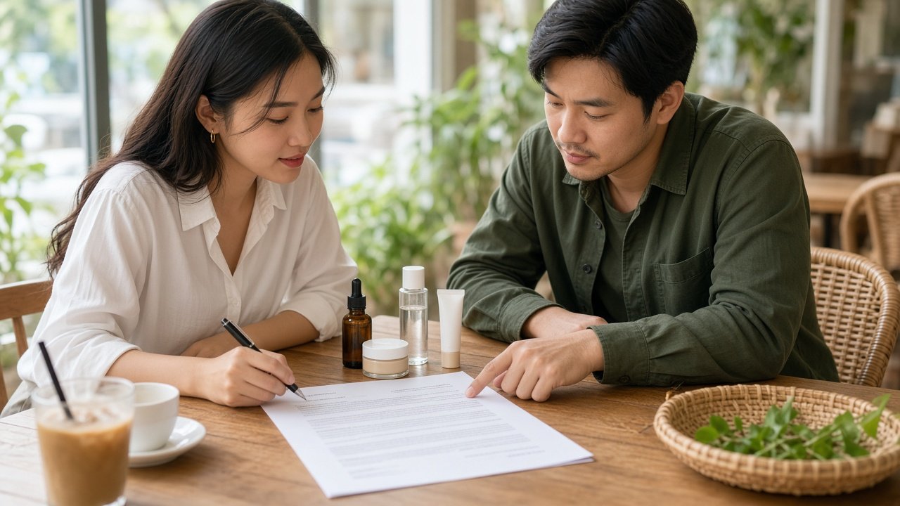 Creator và nhãn hàng cùng rà soát hợp đồng booking