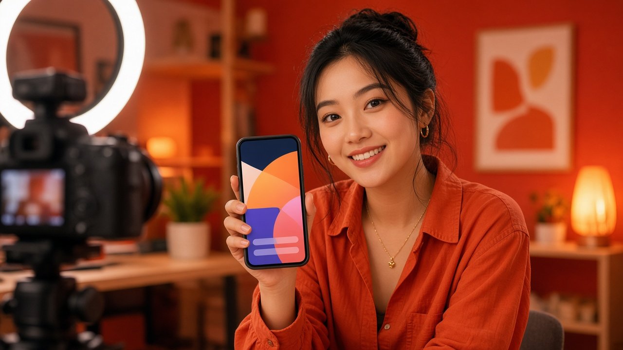 Creator dùng ứng dụng ngân hàng trên điện thoại
