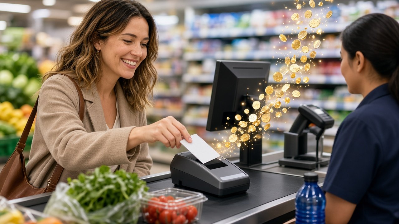 Thanh toán bằng thẻ hoàn tiền khi đi siêu thị